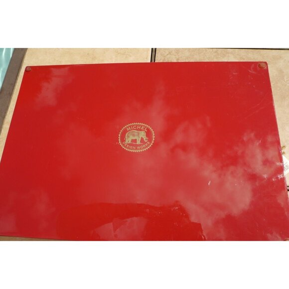 Lacqured Tray Michel Design Works Christmas Holiday 19 x 13 x 2 Decoupage Wooden - Picture 14 of 16